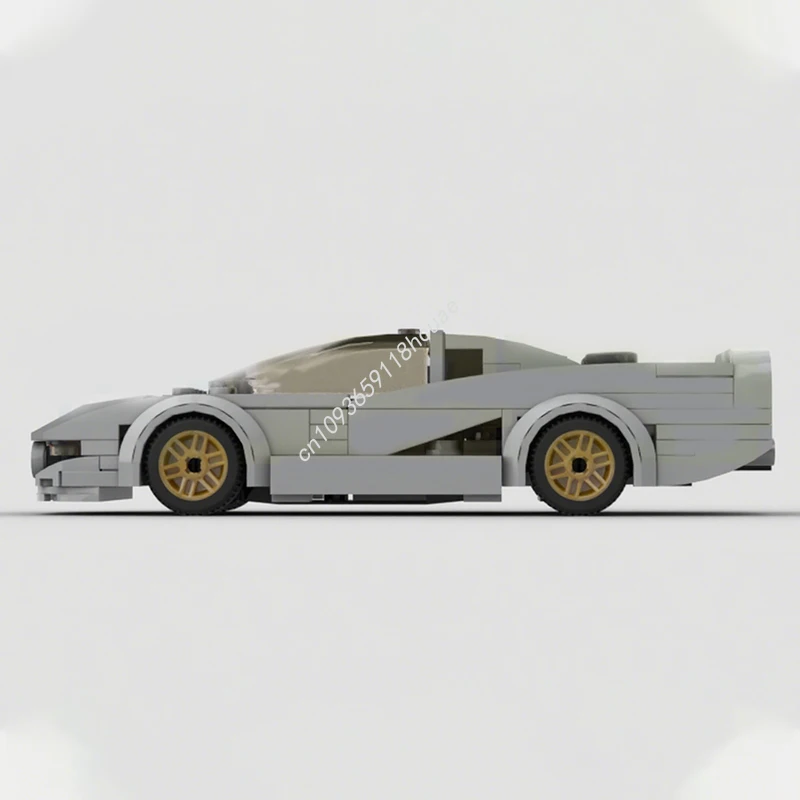 182 pçs moc 6-largo jaguares xj220 cidade campeões super blocos de construção de carro construir plástico educacional brinquedo de natal presente