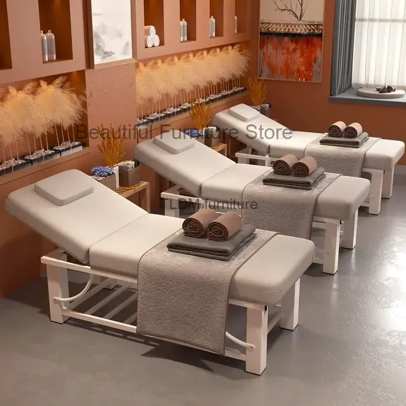 Cama de Masaje de tatuaje de belleza para Spa, mesa de Masaje de amasamiento especial para baño, Camilla de Masaje cómoda, muebles de salón, WKMTB