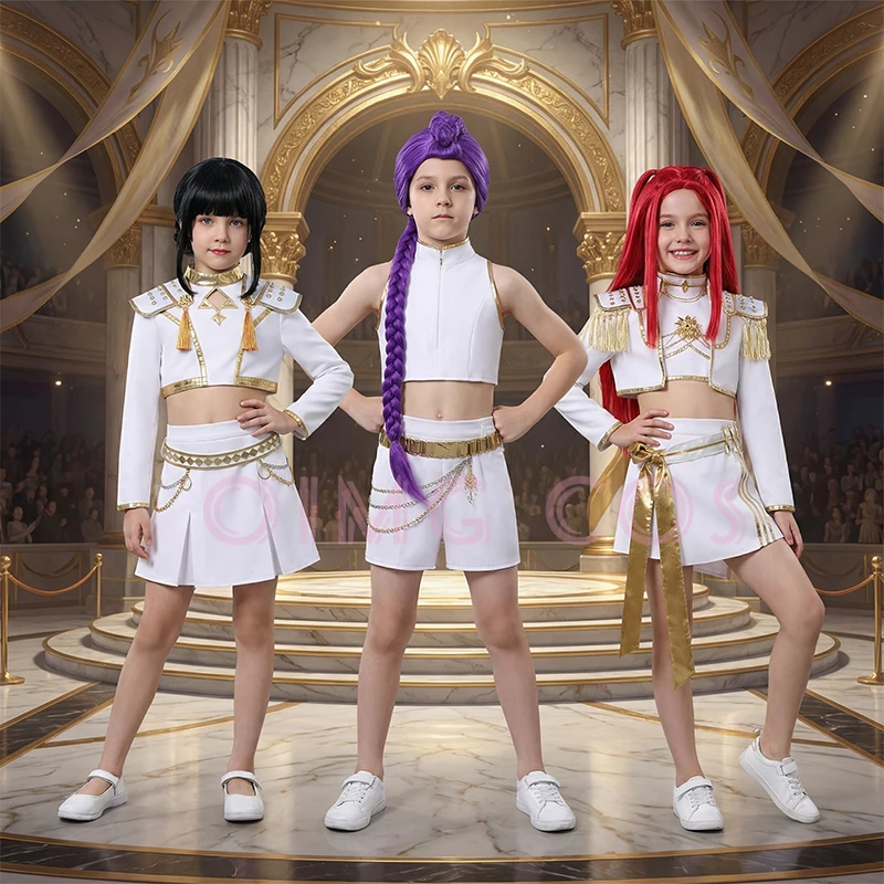 

2026 Hot Selling Korean Style Halloween Costume Street Dance Set Embroidered Top and Shorts Dance Hip-hop Set Stage Performance
