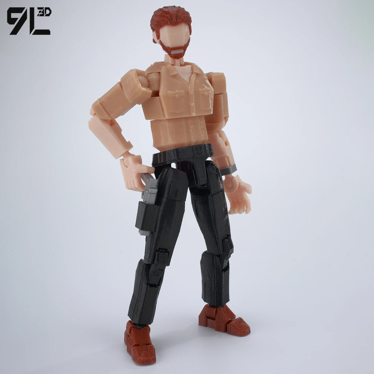 9L3D T13 Lucky13 داريل ديكسون القوس والنشاب هنتر عمل الشكل الدمية 13 مع دراجة نارية متعددة المفاصل تحصيل لعبة مجسمة Titan13