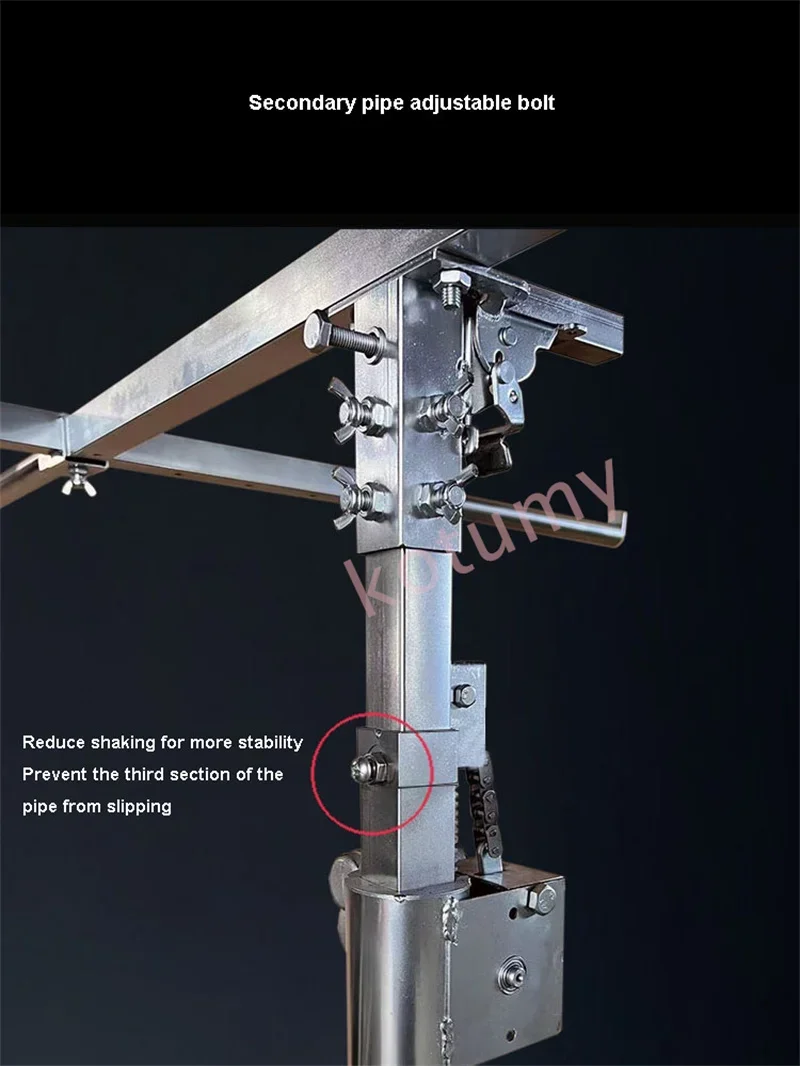 Imagem -03 - Elétrica Multi-function Gypsum Board Lift Woodworking Decoração Ferramenta de Aço Inoxidável Suporte de Vedação Teto Artefato em 3.2m