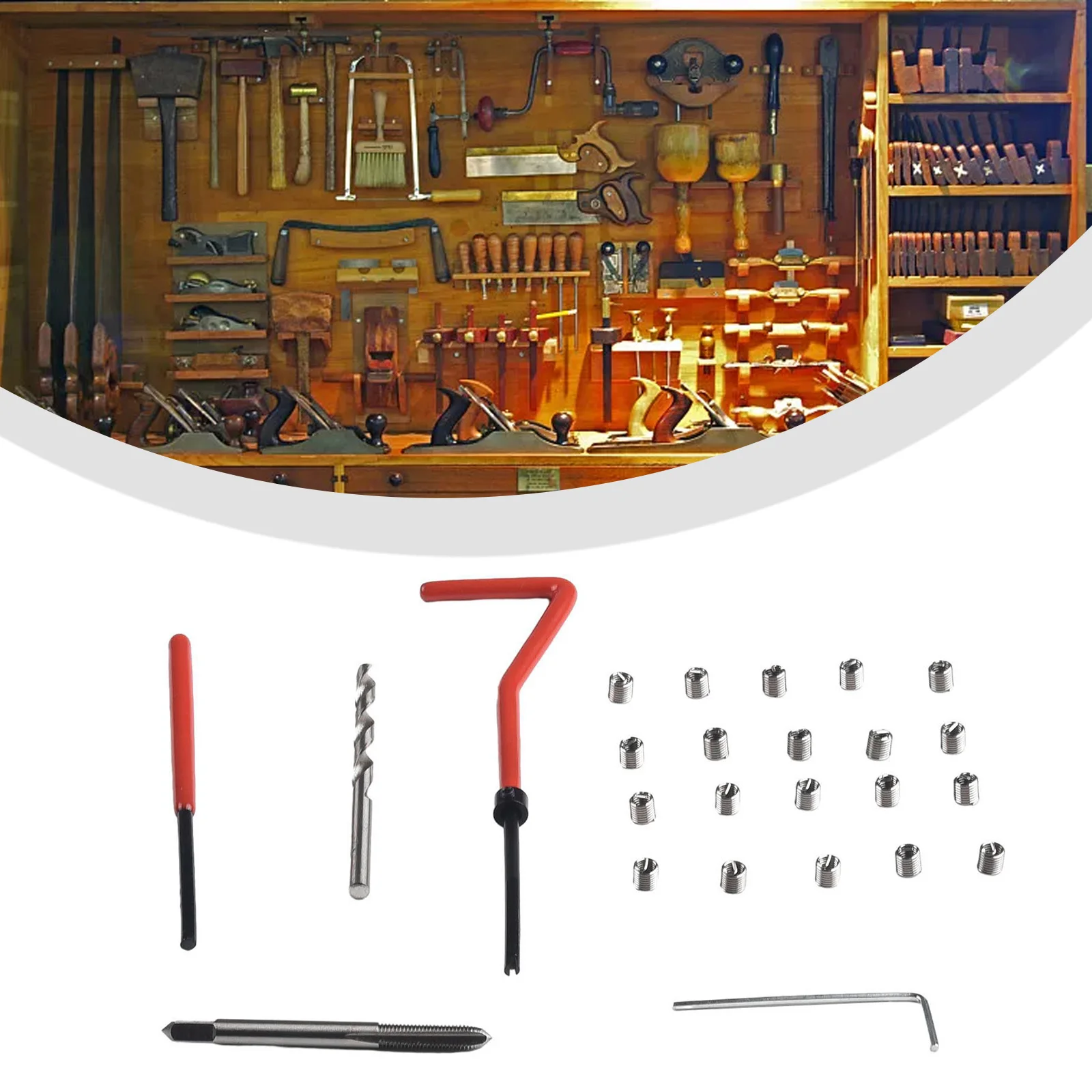 Helicoil Thread inserts set Insert Kit Lug breaking tool M4*0.7 Repair Set Thread Thread tap Tool Wrench Brand new