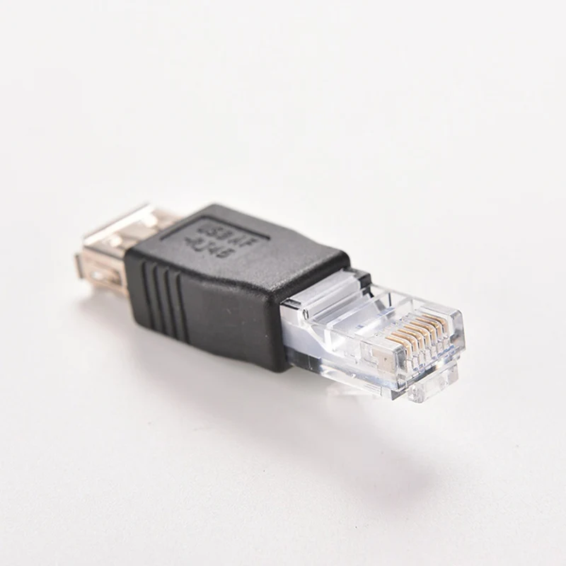 PC USB to RJ45 암 A 노트북 LAN 네트워크 케이블, 이더넷 컨버터, 변압기 플러그, RJ45 커넥터 어댑터, 도매 2 개