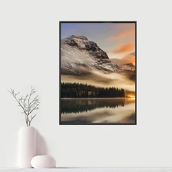 1pc Photo Frame, Black, Picture Frame For Wall And Tabletop Display, for Desktop Art Decor, For Birthday Party Decor