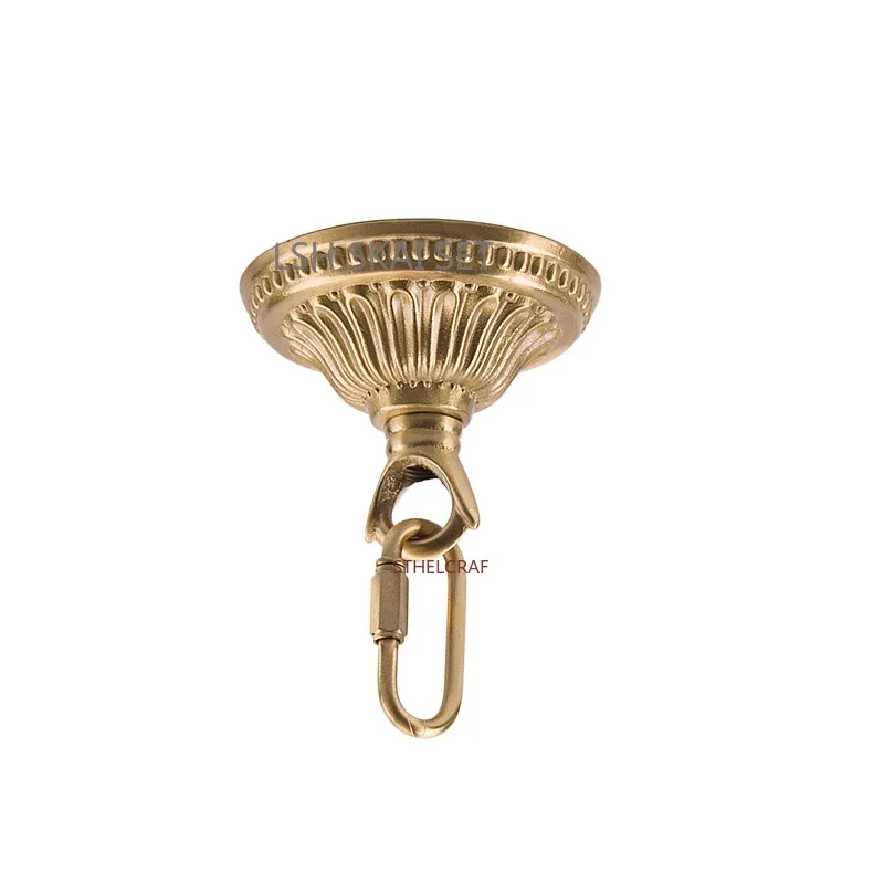 1PC High-end Brass Hook Home Improvement Fan Lamp Hanging Hook Balcony Flower Pot Decorative Hook Furniture Hardware Tools