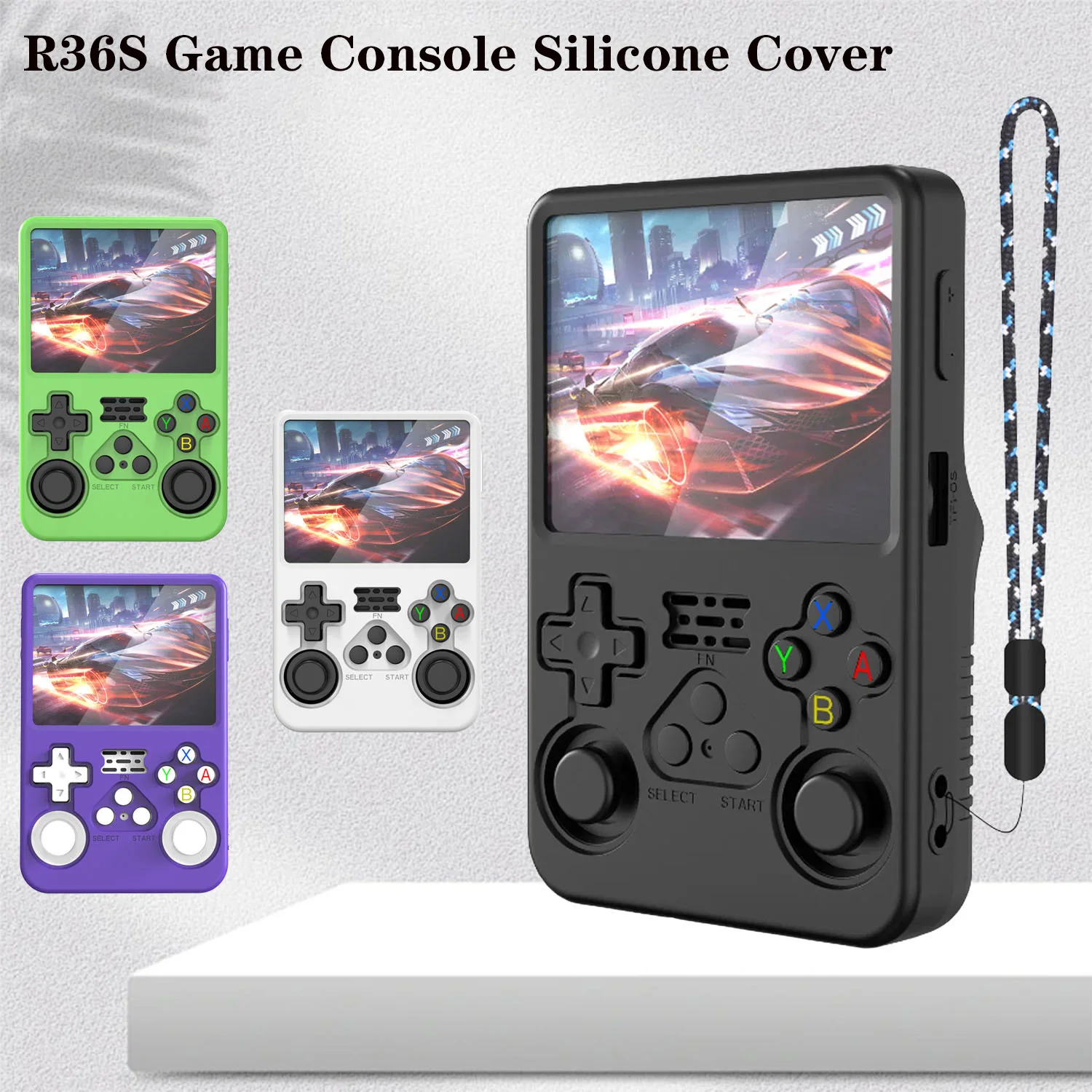 2026 New Protective Silicone Case for R36S Shockproof Dustproof Cover Drop-proof for Open Source Arcade Handheld Game Console