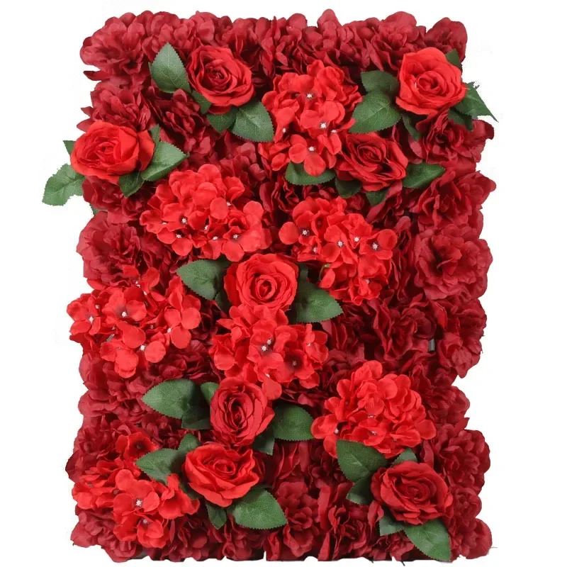 60CM Artificial Flower Wall 3D Background Wedding Supplies Photography Props Artificial Flower Weddings Decor Silk Flower