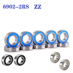 6902RS Roulement 10 pièces 15x28x7mm ABEC-3 Hobby Électrique RC Voiture Camion 6902 RS 2RS Roulements À Billes 6902-2RS Bleu pour Vélo Moyeux Pivot