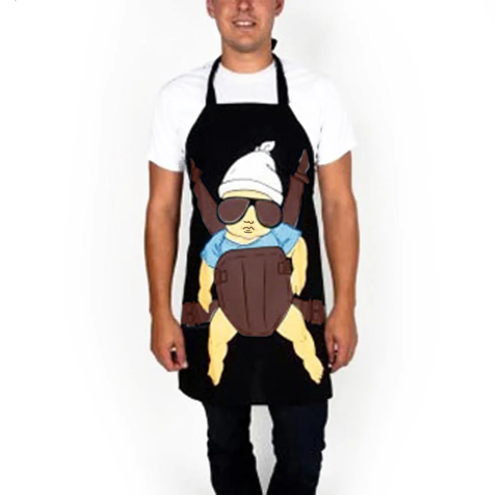 Super Daddy Apron Baking Cooking Aprons Fashionable Novelty Kitchen Funny for Men Unique