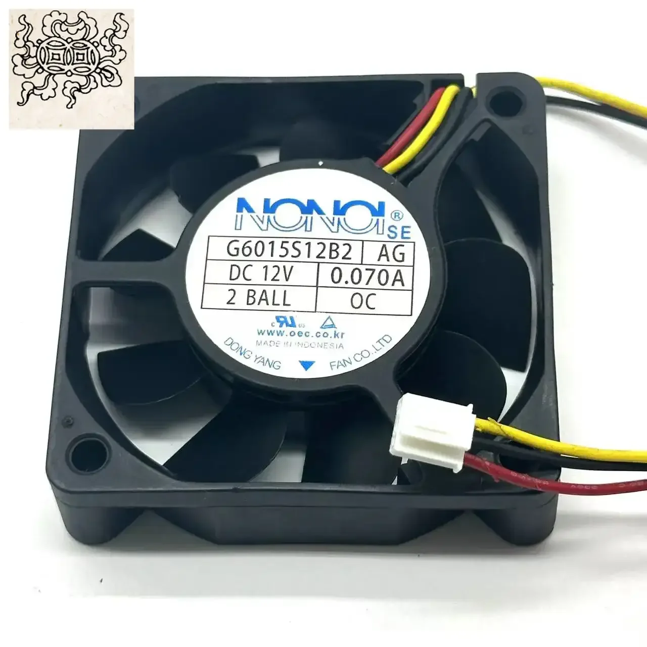 

Ltsf For NONOI G6015S12B2 DC 12V 0.07A 60x60x15mm 3-Wire Server Cooling Fan