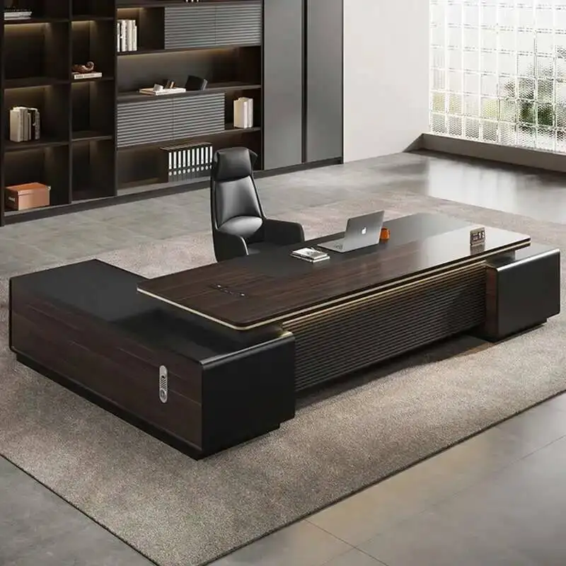 

L Executive Desks Shaped Quality Computer Standing European Secretary Office Desk Organizer High End Schreibtisch Desk Furniture