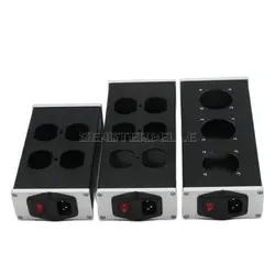 BZ0905 Aluminum Alloy Power Strip Chassis US EU Standard Case PSU Box Power Socket Shell