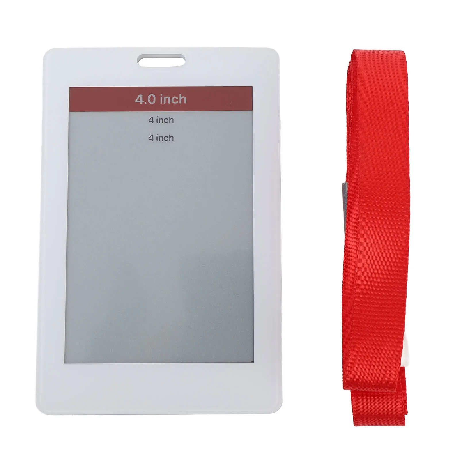 Badge elettronico per dipendenti da 4 pollici E Paper Ink Screen NFC Bluetooth Badge con nome con cordino per studenti Bushiness