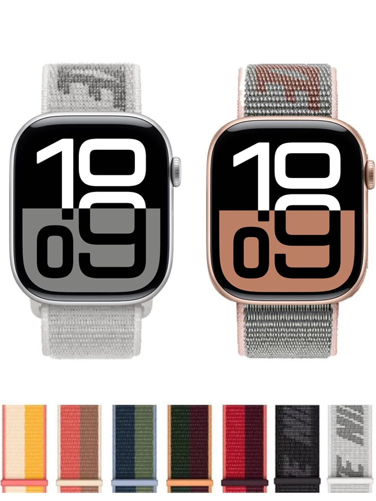 Pulseira de nylon para apple watch band 44mm 40mm 49mm 41mm 45mm 46 42mm pulseira correa iwatch