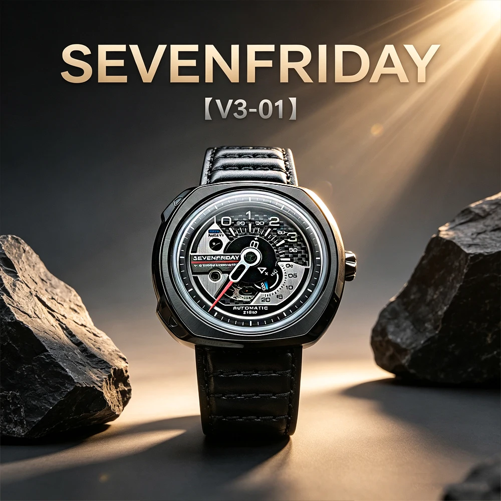 Fashion new product SEVENFRIDAY luxury brand men's watch V series watch V3/01 men and women with the same automatic mechanical m