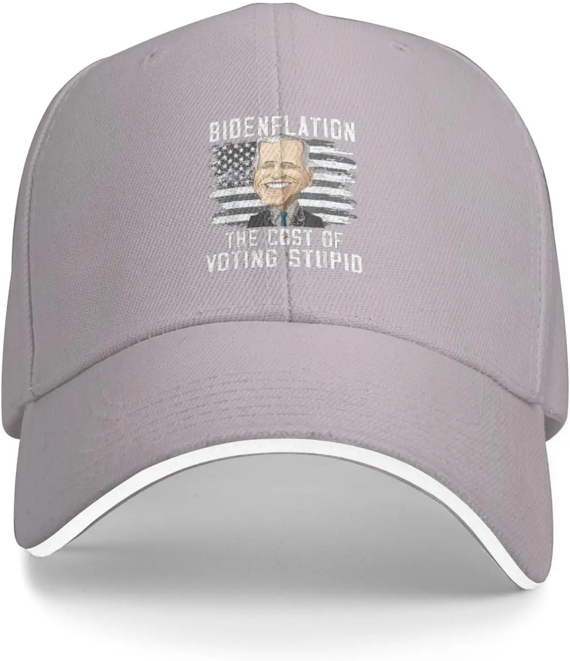 Bidenflation The Cost of Voting Stupids Hat Adjustable Funny Fashion Casquette for Men Women thsg