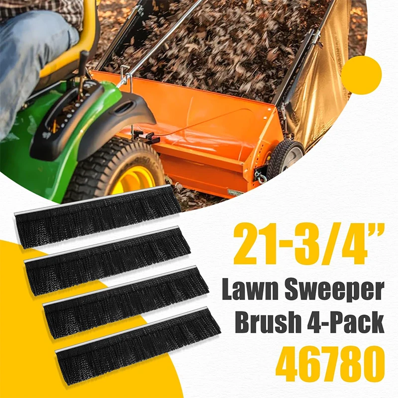 46780 Lawn Sweeper Brush 21” for Agri-Fab 42” Tow Behind Lawn and Leaf Sweeper, for Model 45-02616-997, 45-0521, 45-0456
