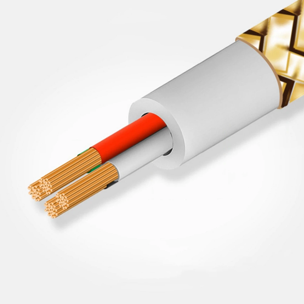 

Micro USB Cable Fast Charging Cord for Galaxy S7 Devices Miniature USB Cord Micro Golden Charge