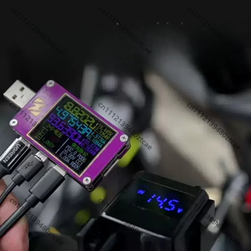 High Power Motorcycle USB Fast Charger, Bidirectional Charging Device for Motorcycle Battery Reverse Power Supply