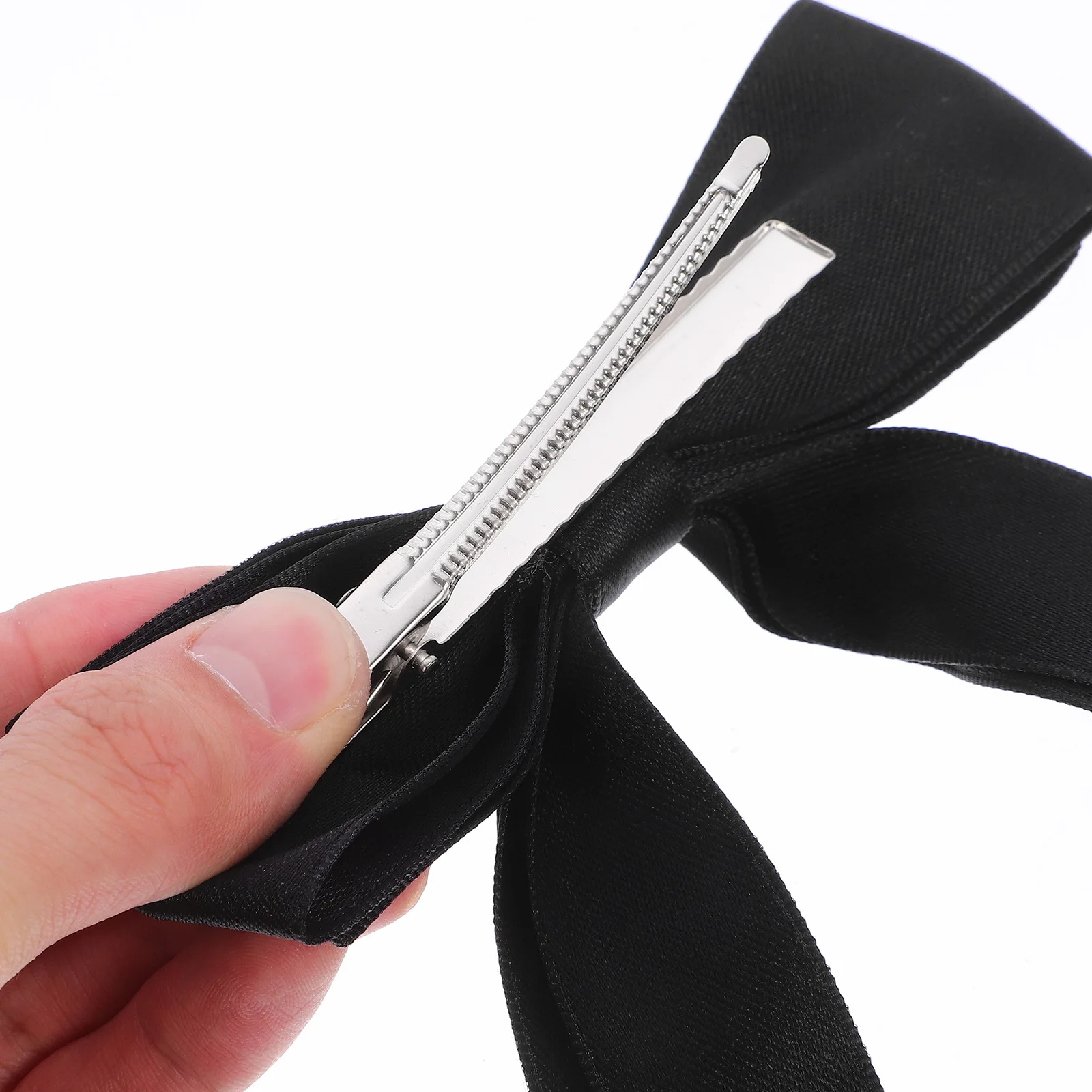 2개 세트 우아한 리본 헤어 클립 대형 리본 바레트 여성용 웨딩 생일 선물 장식용 헤어핀