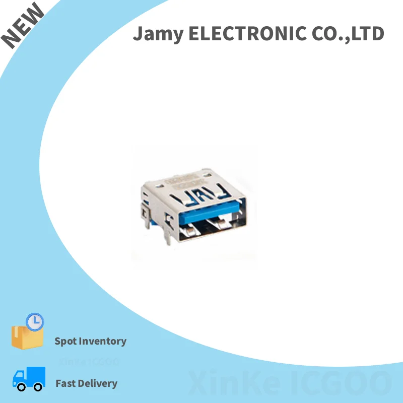 Original  48393-0003  0483930003  483930003  USB3.0 TYPEA Socket Connector 9-Bit Through Hole, Right Angle