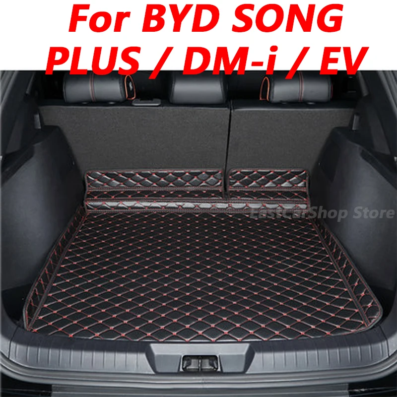 

For BYD SONG PLUS/DM-i/EV 2020 2021 2022 Car Rear Trunk Mat Cargo Boot Liner Tray Rear Boot Luggage Decoration Accessories Cover