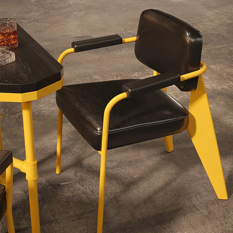 

LTT industrial style table and chairs creative bar barbecue restaurant music dining bar wrought iron booth combination