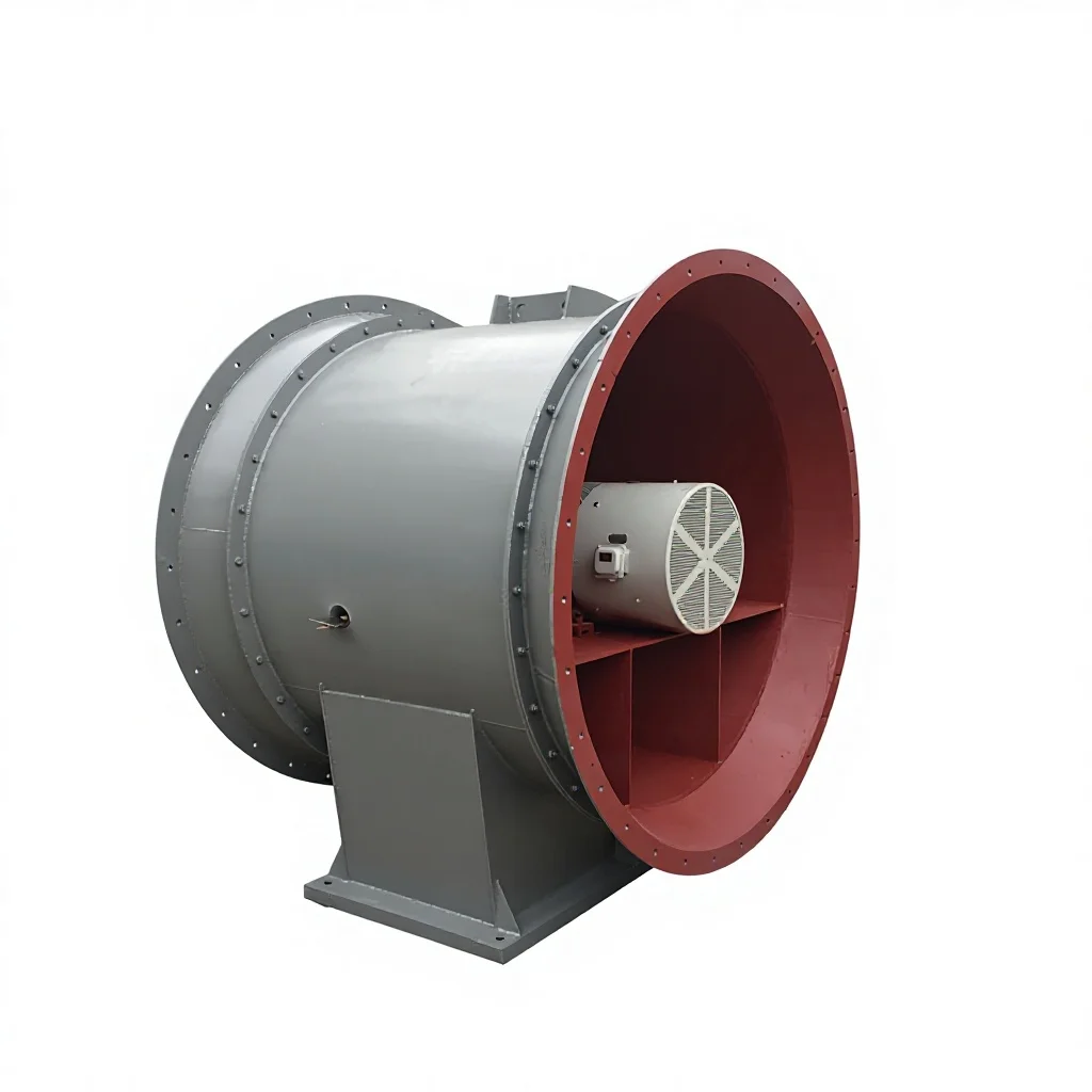 Large Electric Mining Axial Fan K40 K45 Counter Rotating Main Ventilation Fan Explosion Proof Flow Blower Engine