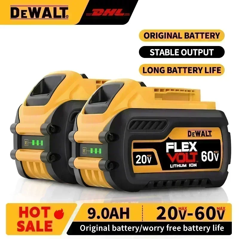 Original DEWALT battery 20V, 2.0-9.0AH, rechargeable lithium-ion battery, DCB115, DCB118,  DEWALT tool battery+charger