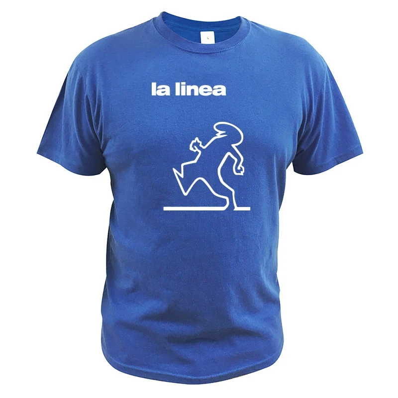 La Linea-Camiseta con estampado de La serie de TV para hombre, Tops Unisex con cuello redondo, camisetas de manga corta de gran tamaño Harajuku,