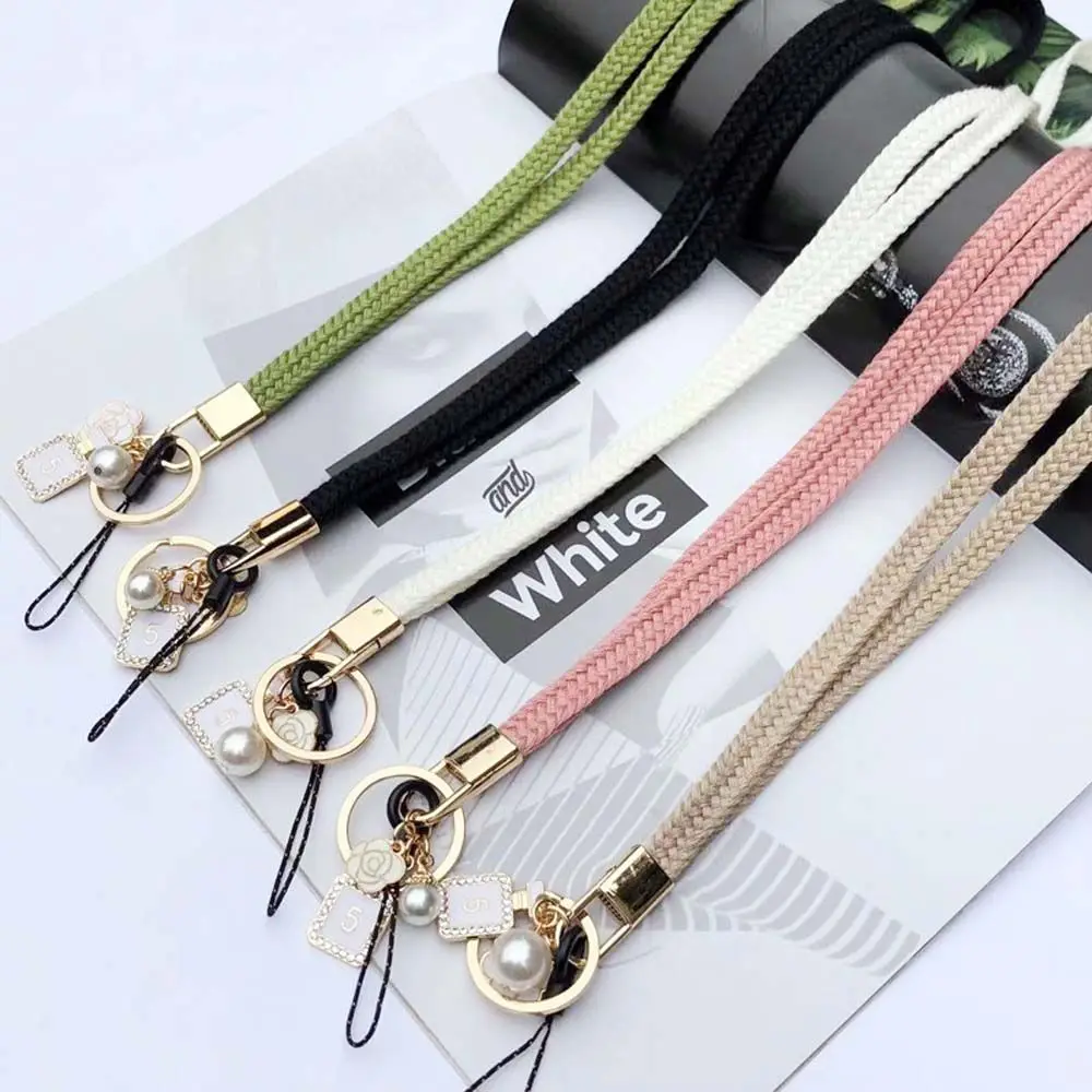 Hang Rope Neckband Weaving Strap ID Card Holder treccia cordino tracolla cordino per telefono portachiavi cordino cinghie per cellulare