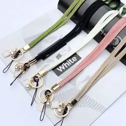 Hang Rope Neckband Weaving Strap ID Card Holder Braid Lanyard Neck Strap Phone Lanyard Keychain Lanyard Mobile Phone Straps