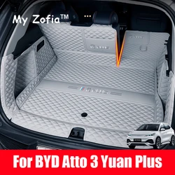For BYD Atto 3 Yuan Plus 2023 2024 2025 Car Rear Trunk Mat Cargo Boot Liner Tray Rear Boot Luggage Floor Carpet Tray Accessories