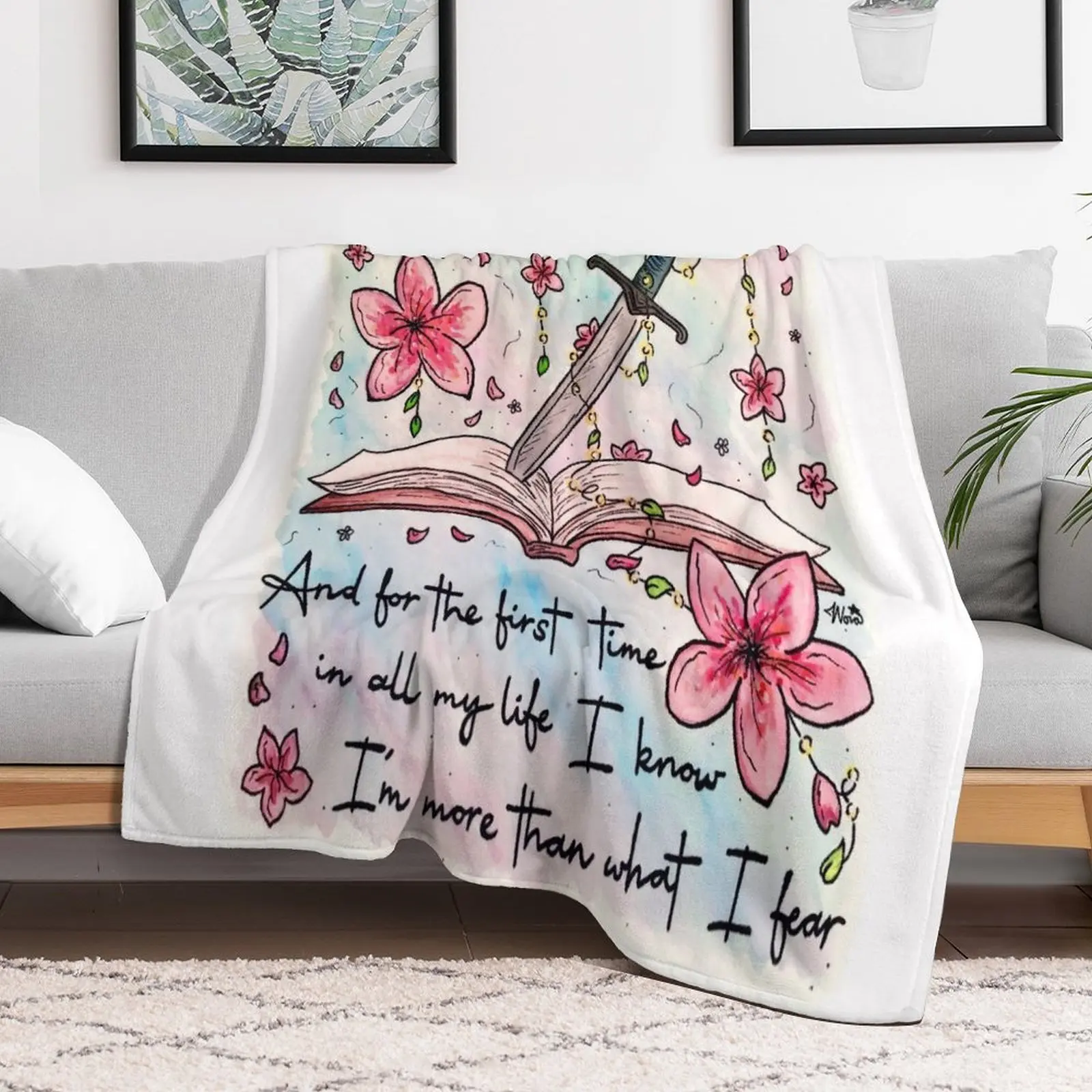 

Blossoms Books & Bracken Inspired by The Amazing Devil Throw Blanket Bed Fashionable Shaggy Quilt Blankets