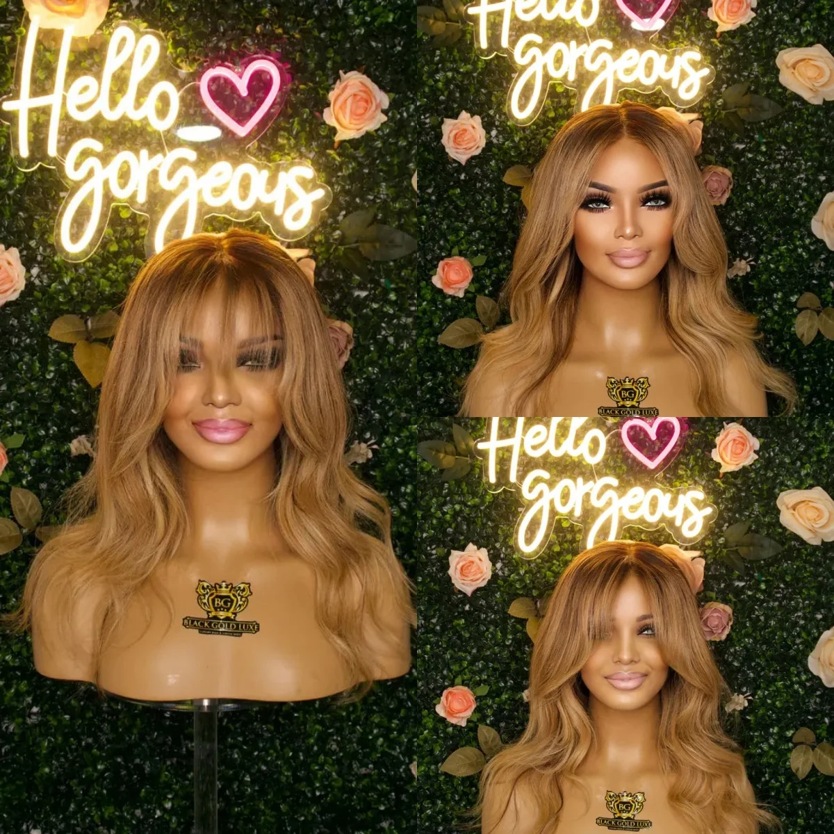 باروكات بدون صمغ مع الانفجارات تسليط الضوء على أومبير العسل شقراء الشعر الاصطناعية الفاخرة موجة عميقة 13*4 HD الدانتيل الشفاف الباروكات على التخليص #2