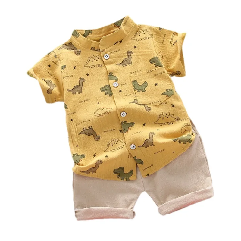 

New Summer Baby Clothes Suit Children Boys Fashion Cartoon Shirt Shorts 2Pcs/Sets Toddler Casual Costume Infant Kids Sportswear