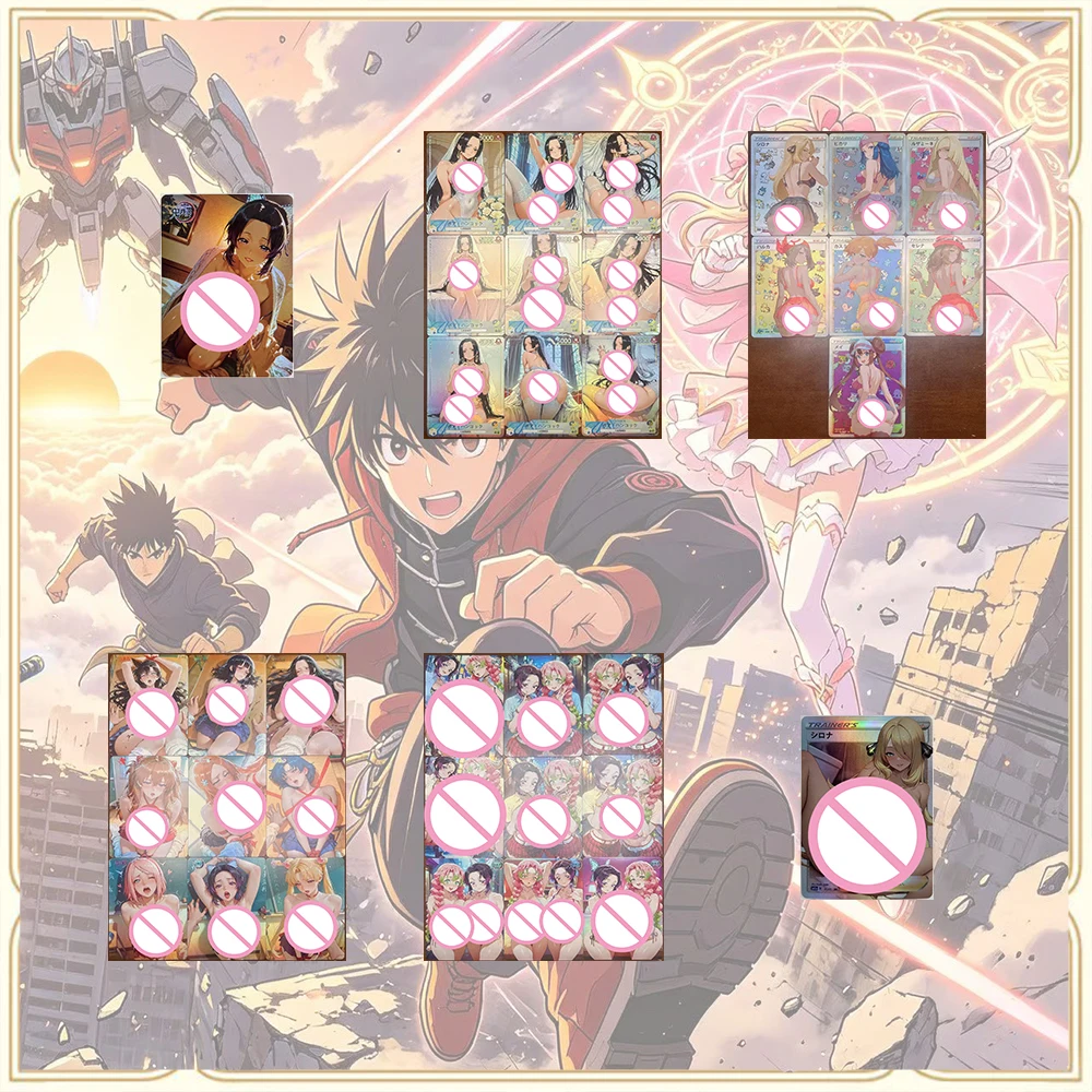 Anime Goddess Story Naruto One Piece Dragon Ball Demon Slayer DIY ACG Advanced Sparkling Collectible Card Christmas Birthday