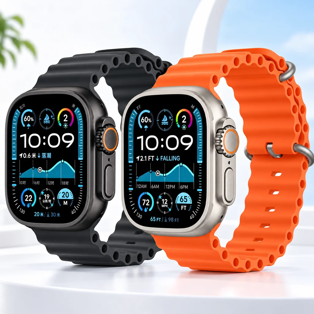 Ocean-Armband für Apple Watch Ultra 4 3 2, 49 mm, 46 mm, 44 mm, 40 mm, 42 mm, 45 mm, Armband, Correa, iWatch Series 12 11 10 9 8 7 6 5 SE3