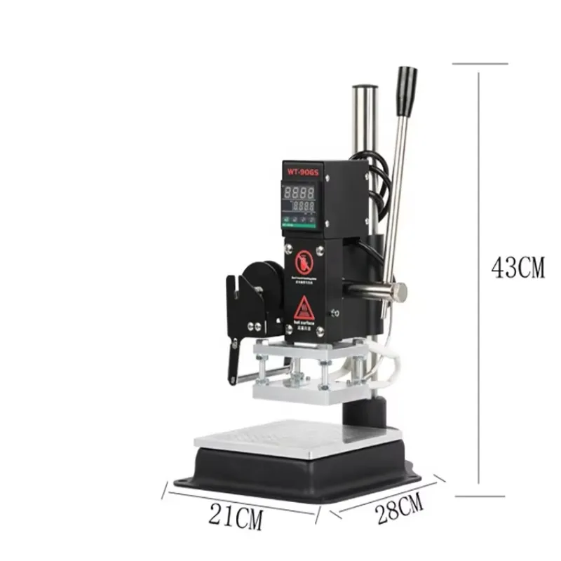 

Hot Foil Stamping Machine For Leather Heat Press Embossing Machine With Wood-Powered Packaging
