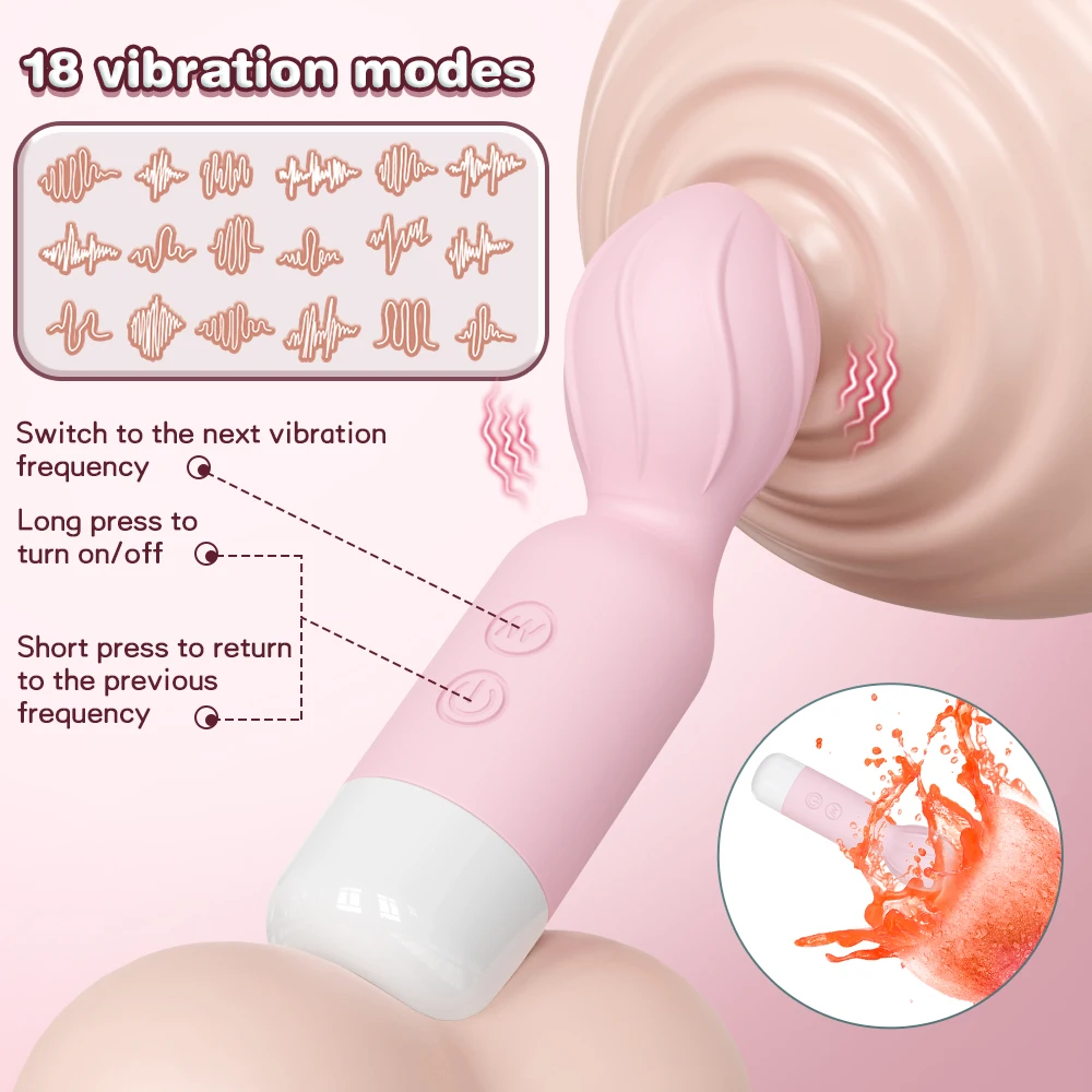 Mini AV Vibrator Female G Spot Vibration Vagina Anal Clitoris Vibrating Stimulator Dildo Vibrator Shop Adult Sex Toys for Women - Image 5