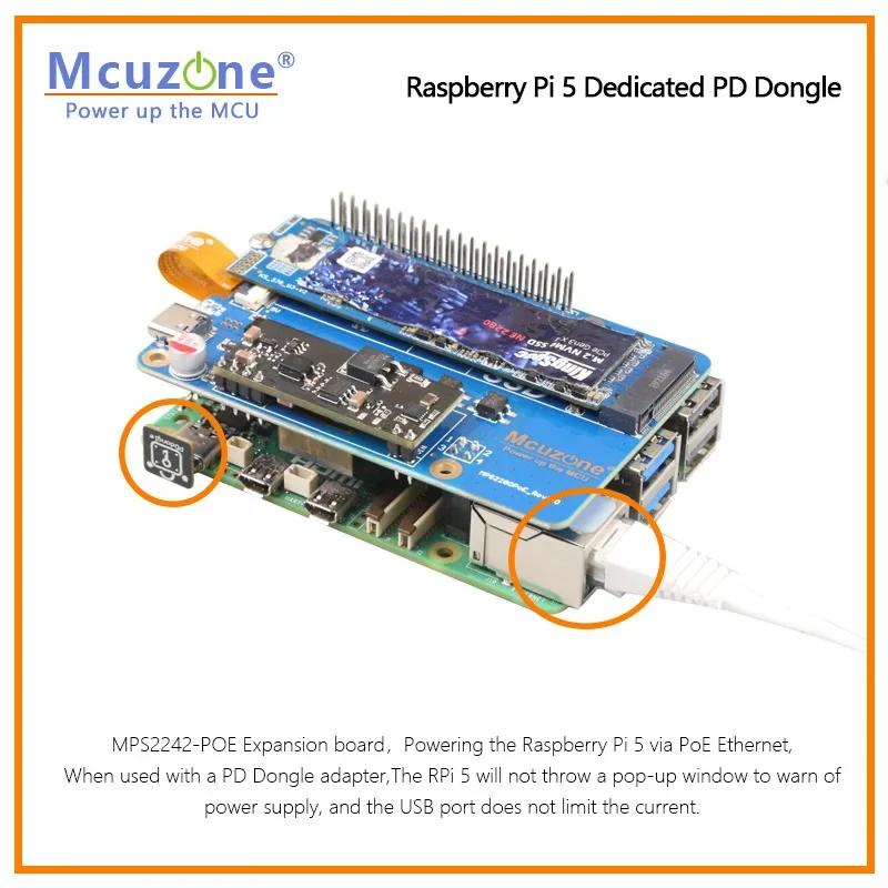 Raspberry Pi PD Dongle, порт Raspberry Pi 5, порт USB-C PD Handshake