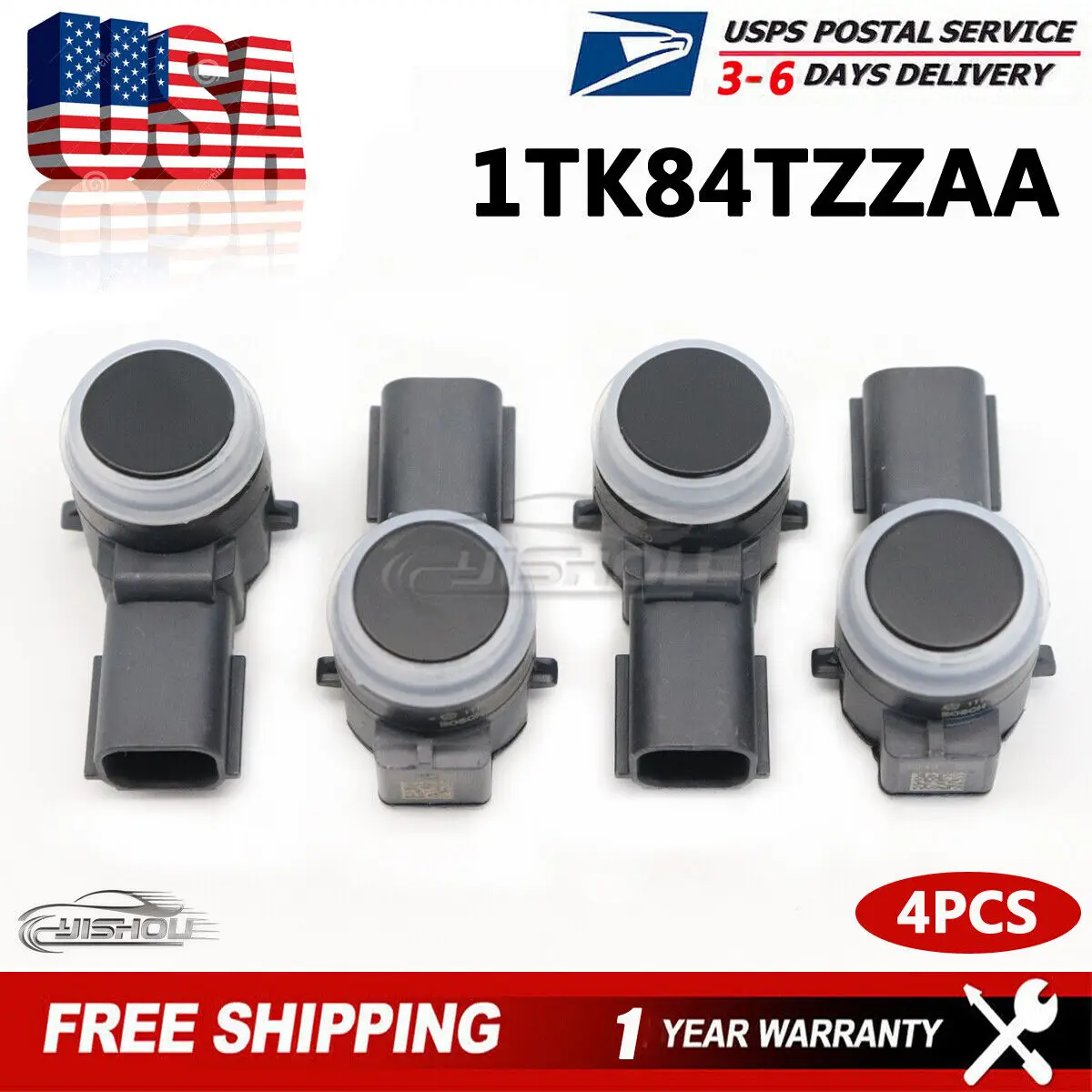 1TK84TZZAA 4Pcs Assist PDC Parking Sensor Bumper Reverse Assist for JEEP GRAND CHEROKEE DODGE DURANGO CHRYLSER 200 II 1TK84WS2AA