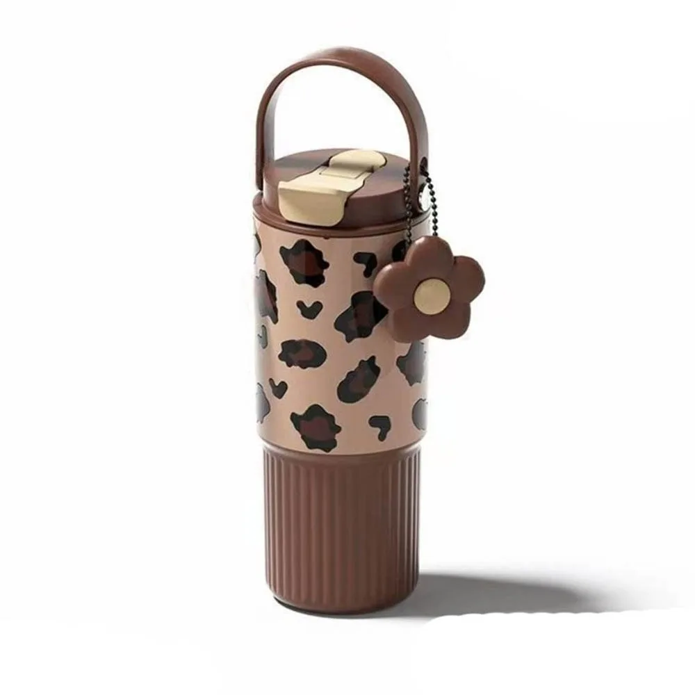 

Посуда для напитков, термобутылка для воды из нержавеющей стали 316, большая емкость с соломинкой для питья, изолированный стакан, 750 мл, термос для путешествий