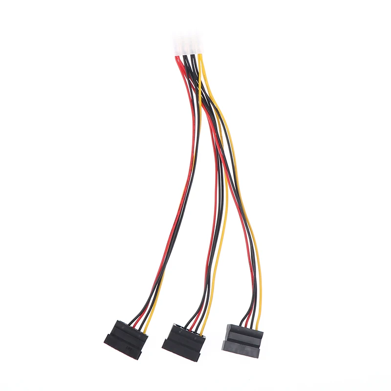 4pin IDE a 3 Serial ATA SATA Power Splitter Cable de extensión Conectores Computadora