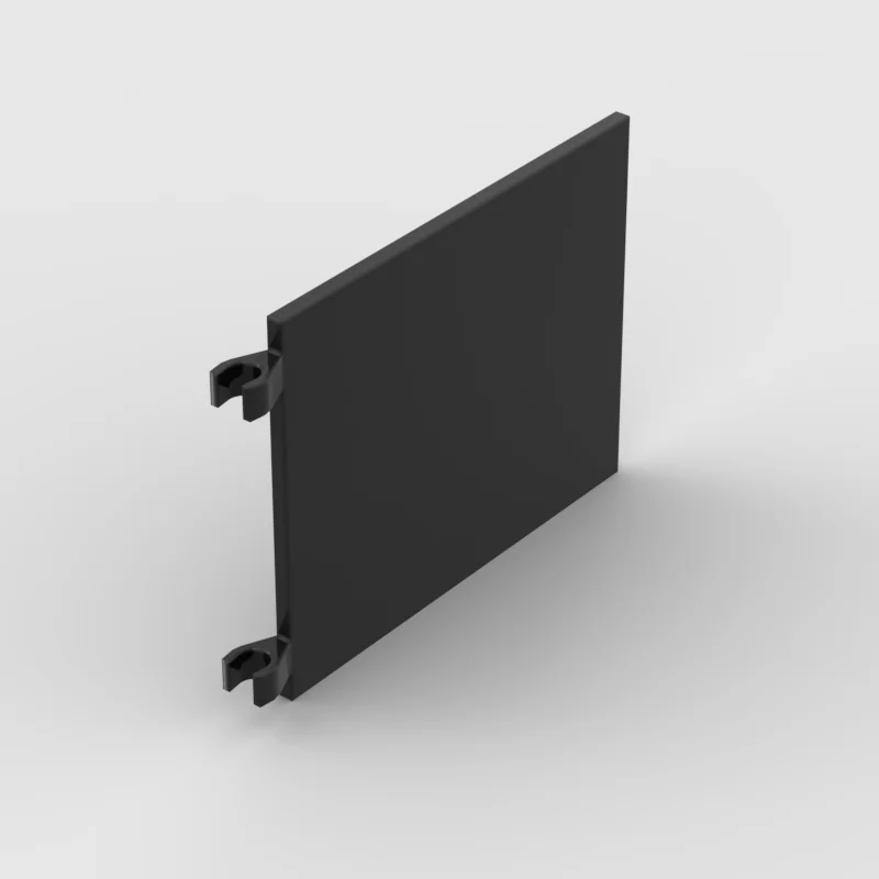 

Small particle building block toy accessories 2525: Flag 6x4 with O-Clips-Black 53912 Size: 0.6x6.7x4.8 in Stud Building blocks