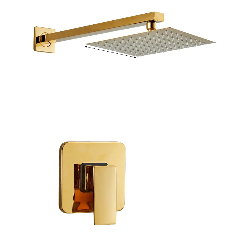 

Concealed shower set, modern bathroom accessory set, wall type, shower head
