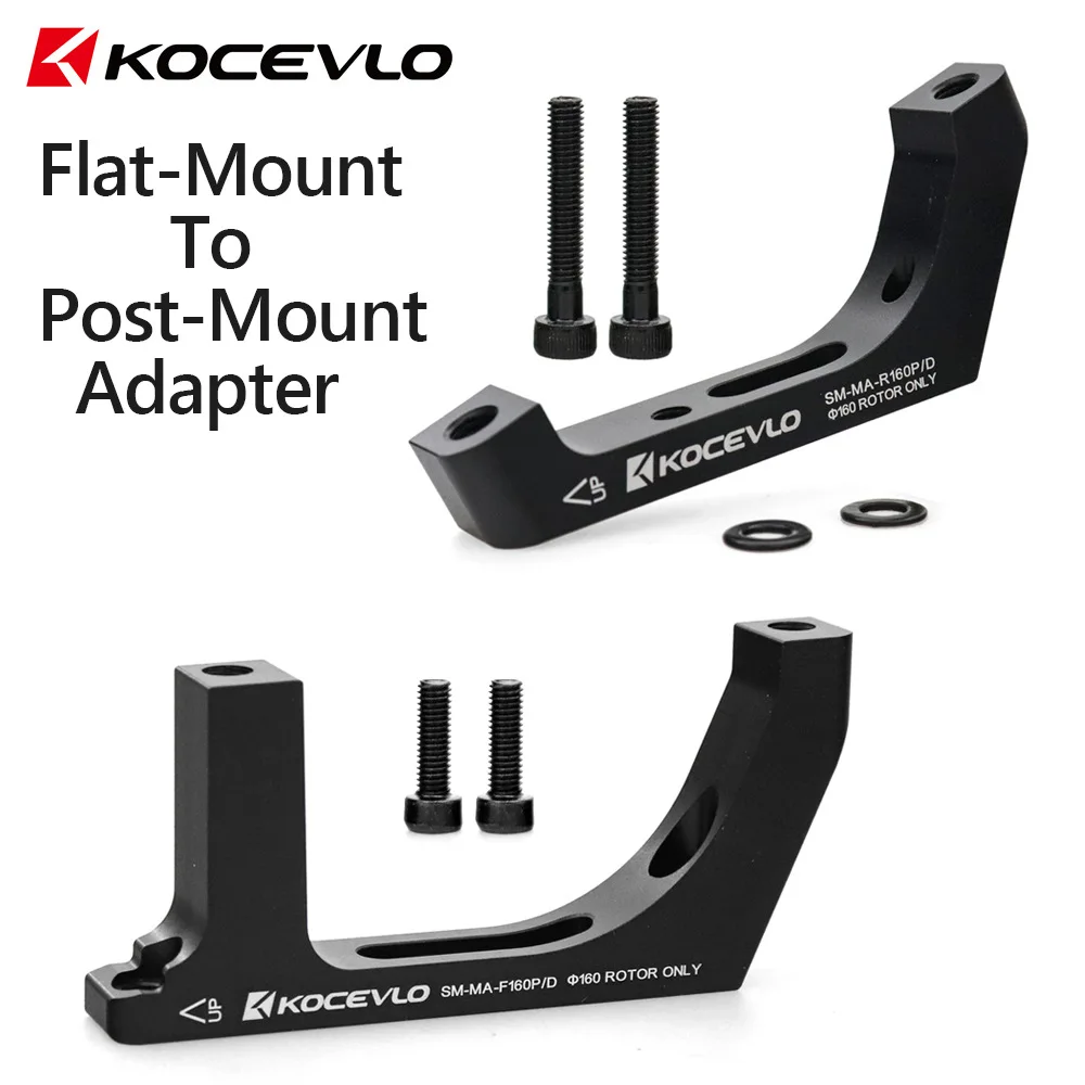 

KOCEVLO SM-MA-F160P/D R160P/D Flat-Mount to Post-Mount caliper Adapter for 160mm Rotor Road Disc Brake FM to PM