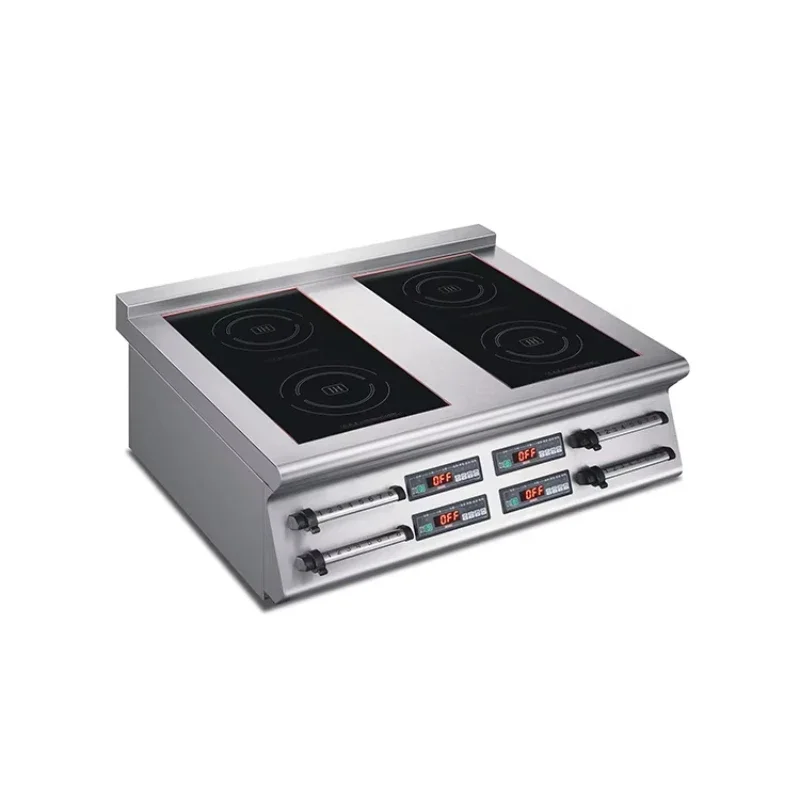 Premium Commercial Tabletop 4 Burner Induction Cooker Range High-Efficiency Electric Stove for Fast Restaurant&Catering Services