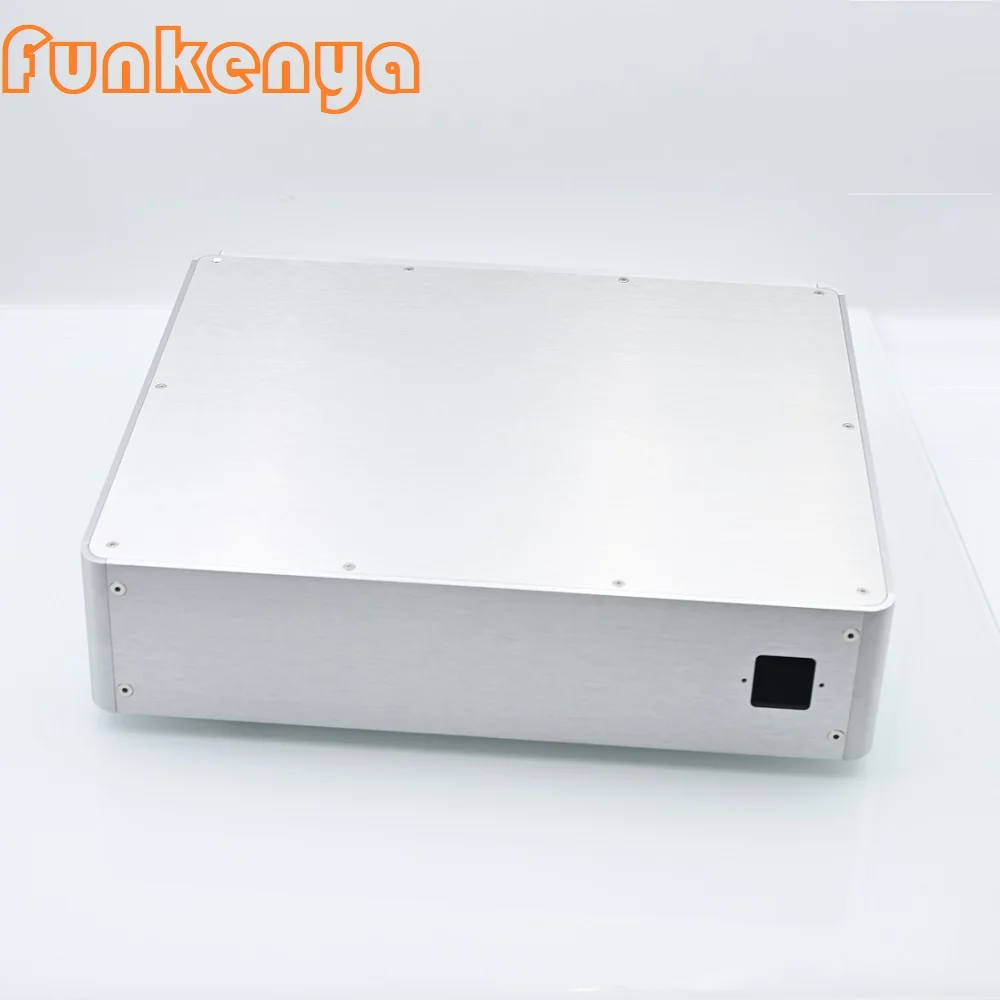 W380 H89 D320 DIY Anodized Aluminum Chassis Power Amplifier Housing Hi End DAC Rear Shell Preamp Case Headphone AMP PSU Hifi Box