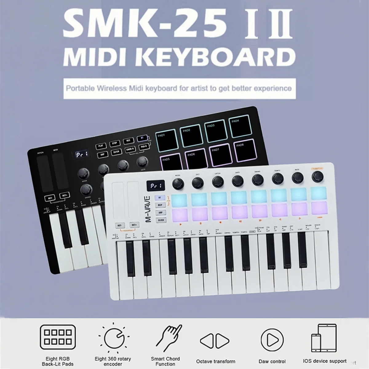 【Tax-free, shipping from Korea 】 M-VAVE SMK-25 SMK 25 I/SMK 25 II White and Black